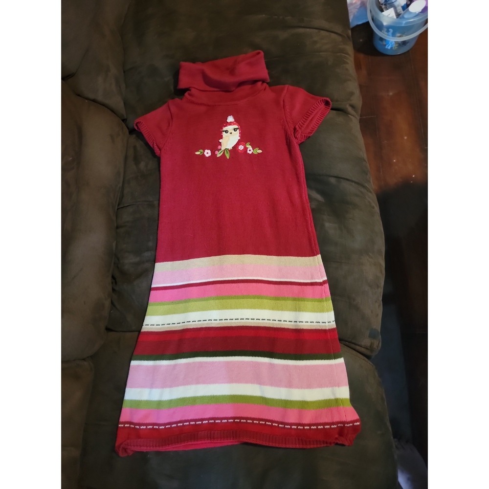 Gymboree cozy owl sweater dressβ size 10